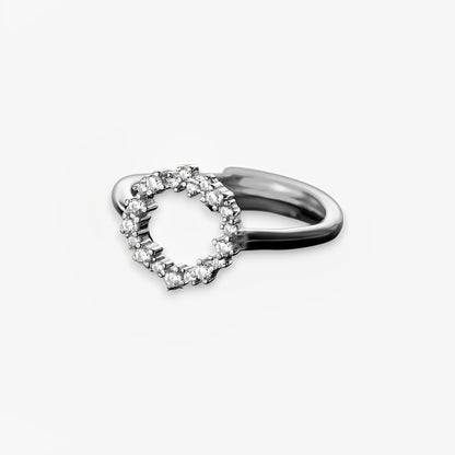 Anello Donna Coco in Argento 925 Regolabile con zirconi