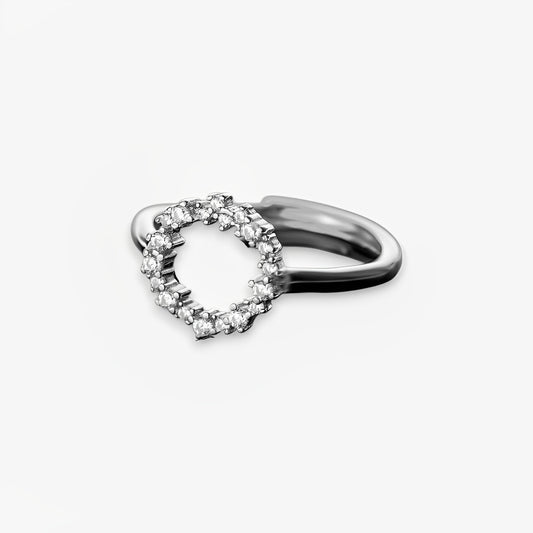 Anello Donna Coco in Argento 925 Regolabile con zirconi