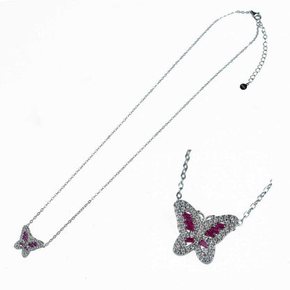 Collana Donna Farfalla in Argento 925