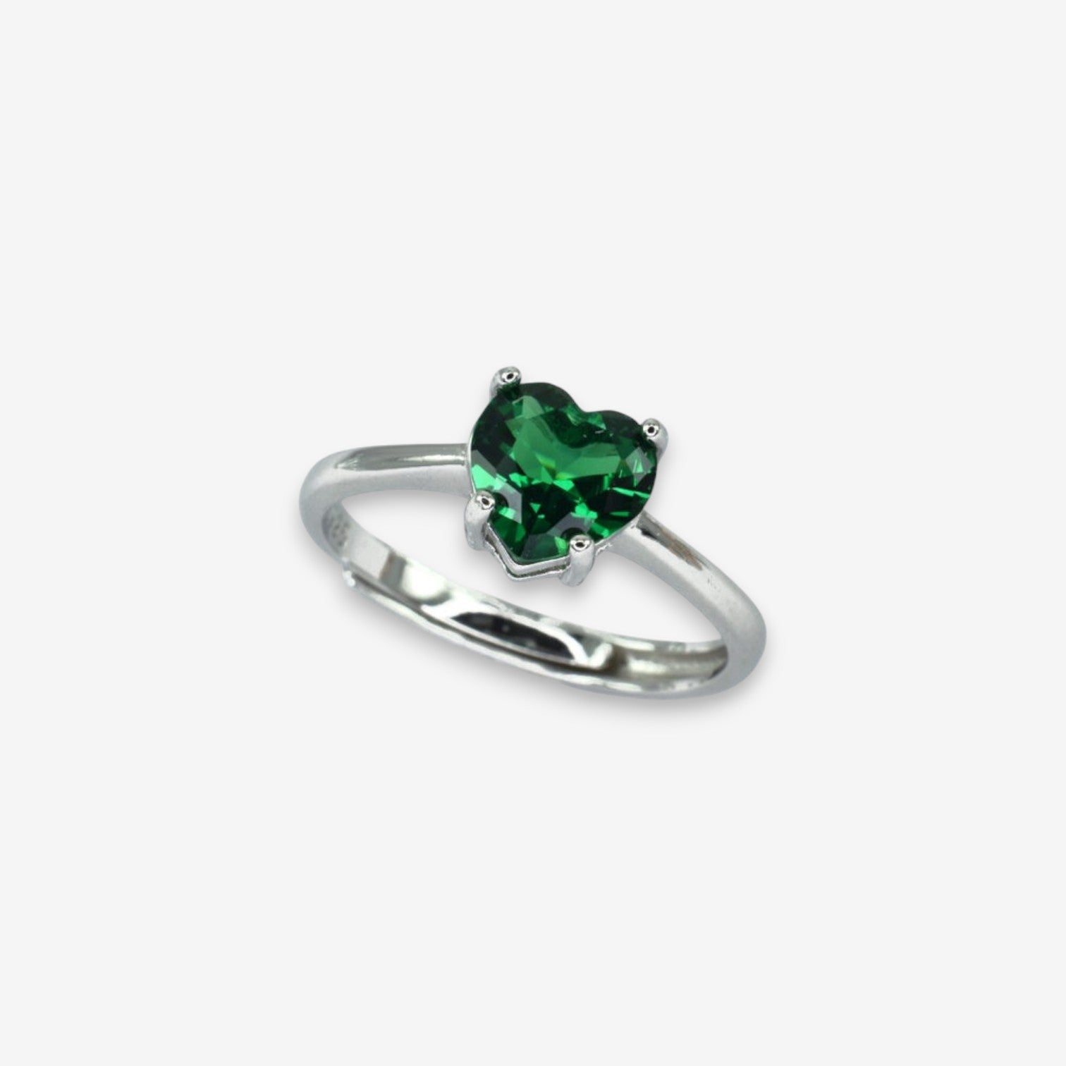Anello Donna Cuore Dell'Oceano in Argento 925 Regolabile