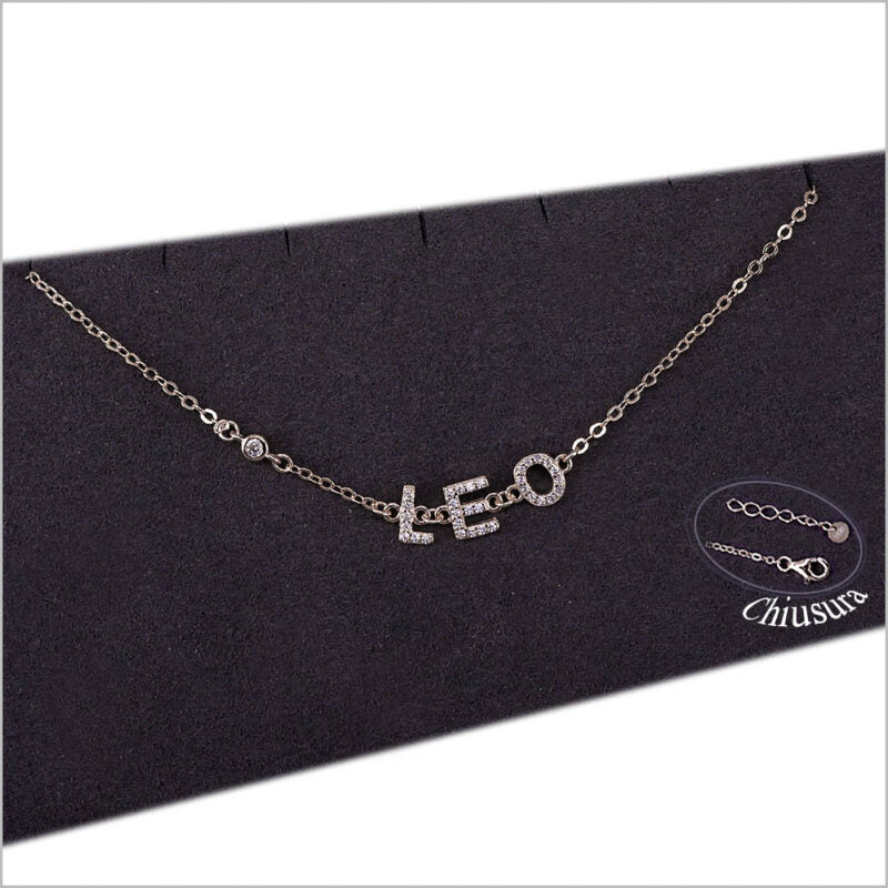 Bracciale in Argento 925 con segno zodiacale zirconato