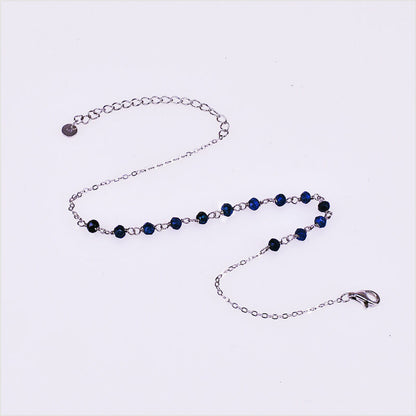 Cavigliera Donna con Cristalli in Argento 925