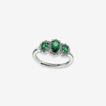 Anello Donna Trilogy in Argento 925 con zirconi
