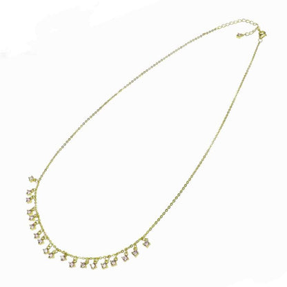 Collana Punto Luce in Argento 925 con zirconi pendenti