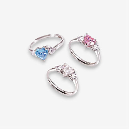 Anello Donna Trilogy in Argento 925 Regolabile con zirconi