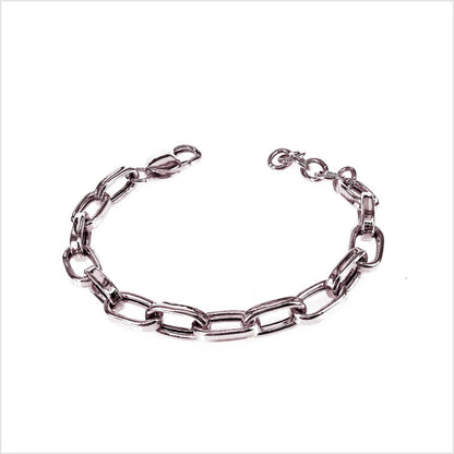 Bracciale Donna in Argento 925 con maglia ovale