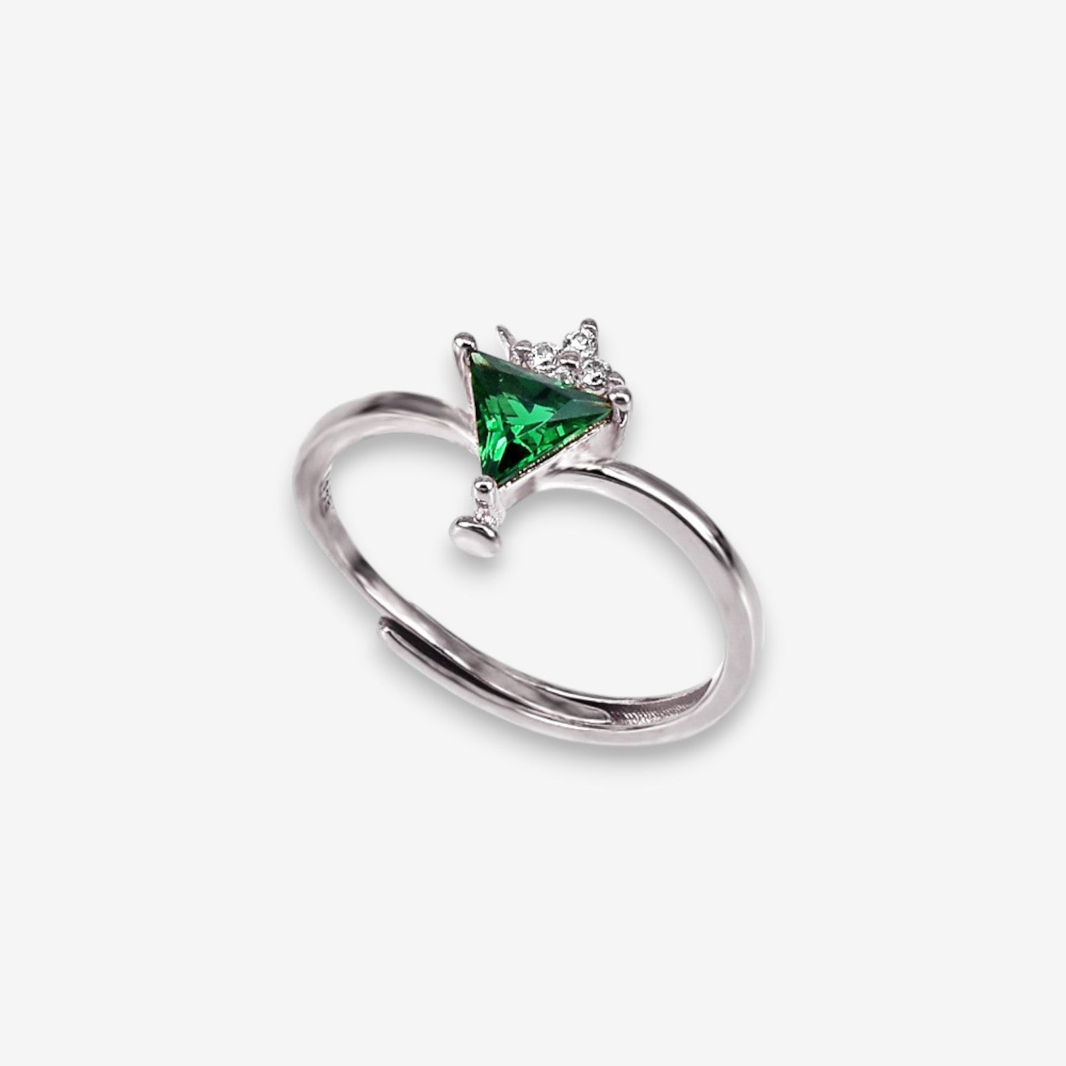 Anello Donna Cocktail in Argento 925 Regolabile con zirconi