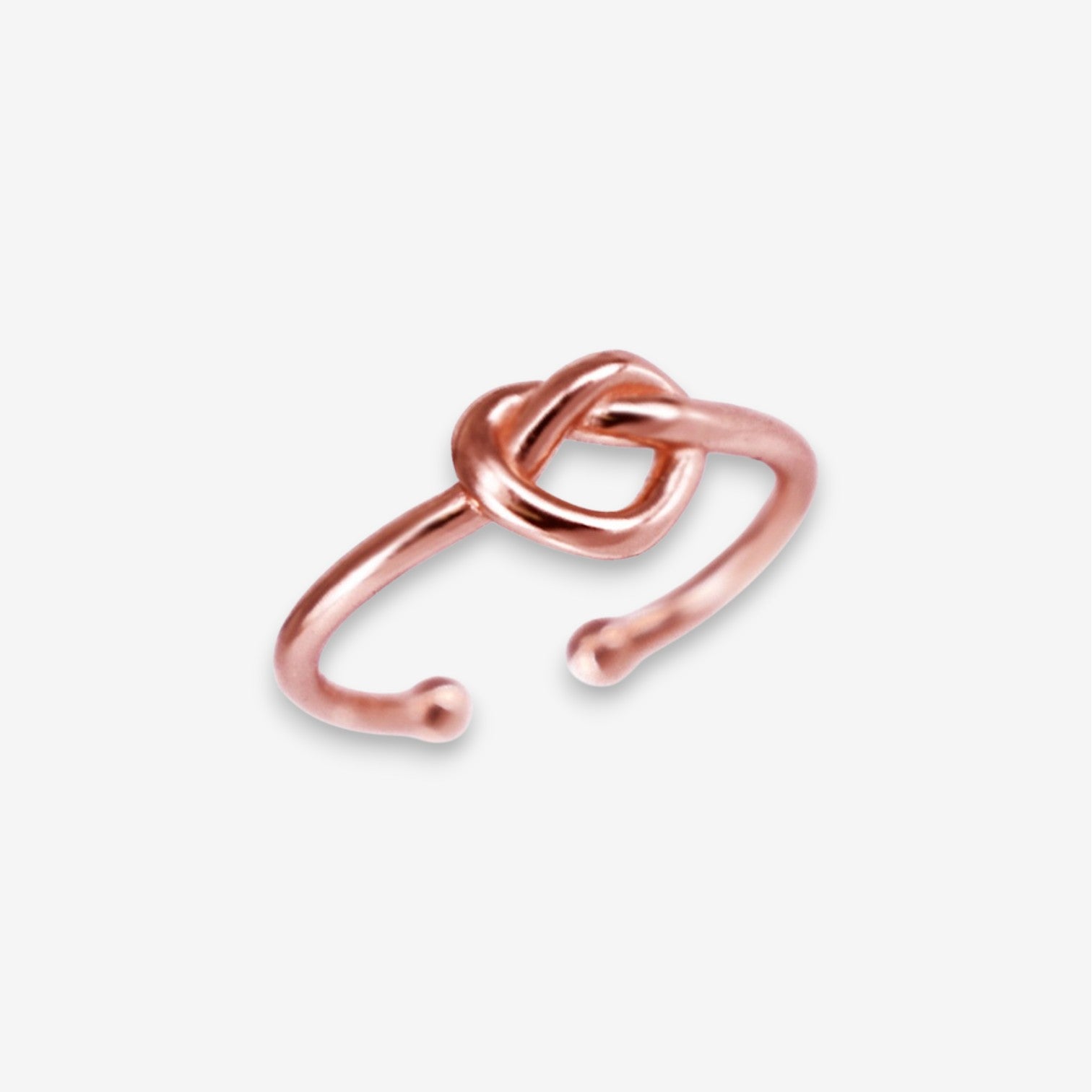 Anello Donna Cuore a Nodo in Argento 925 Regolabile