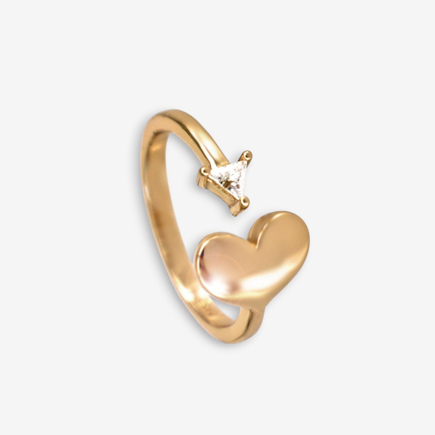 Anello Donna Corazon in Argento 925 Regolabile con punto luce