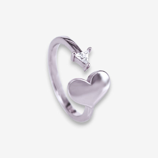 Anello Donna Corazon in Argento 925 Regolabile con punto luce