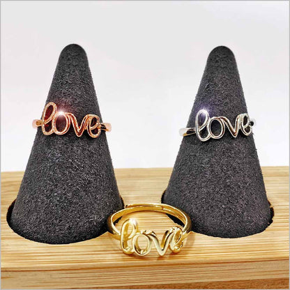 Anello Donna LOVE in Argento 925 Regolabile
