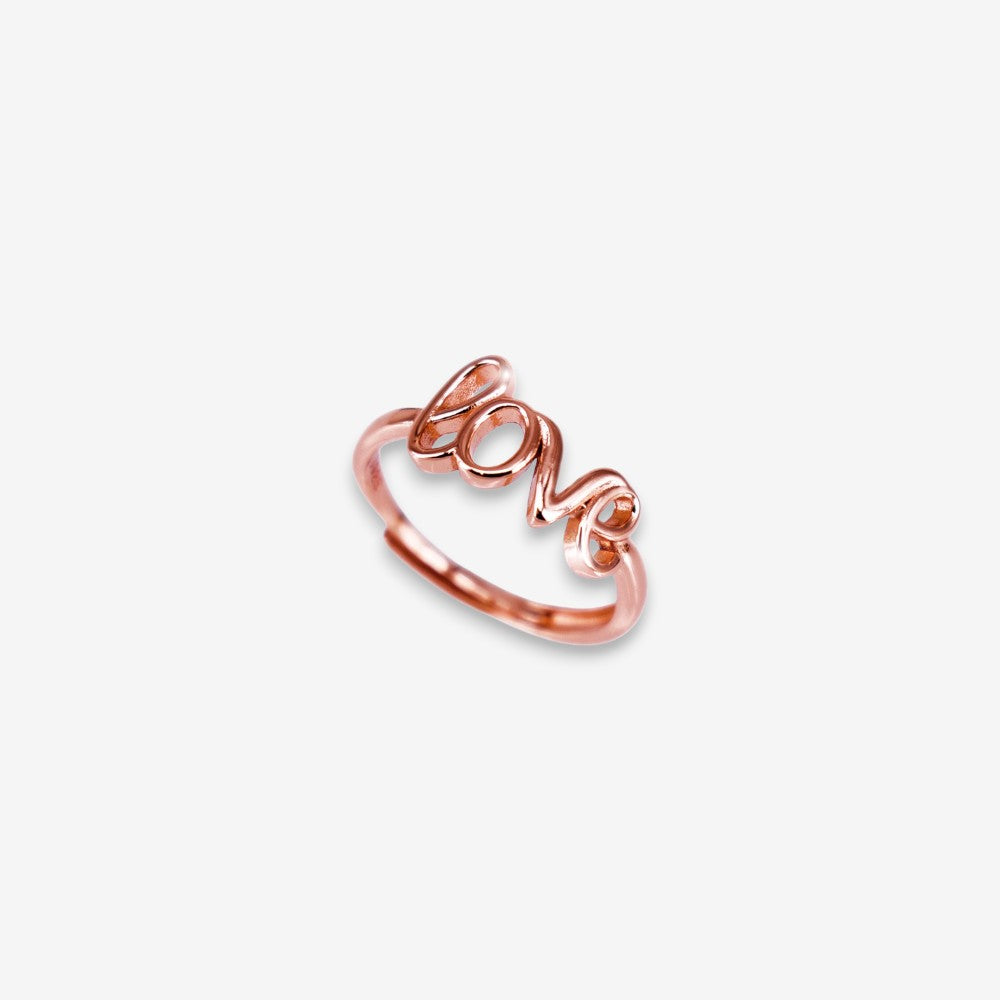 Anello Donna LOVE in Argento 925 Regolabile