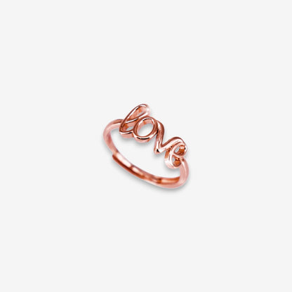 Anello Donna LOVE in Argento 925 Regolabile