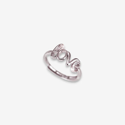 Anello Donna LOVE in Argento 925 Regolabile