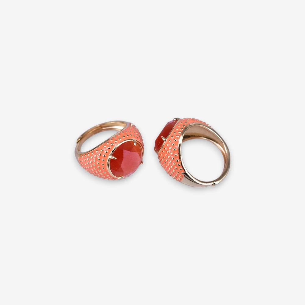 Anello Donna Occhio di gatto in Argento 925 Regolabile smaltato