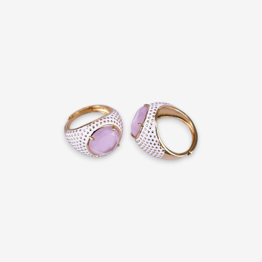 Anello Donna Occhio di gatto in Argento 925 Regolabile smaltato
