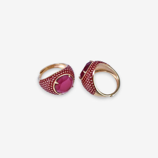 Anello Donna Occhio di gatto in Argento 925 Regolabile smaltato