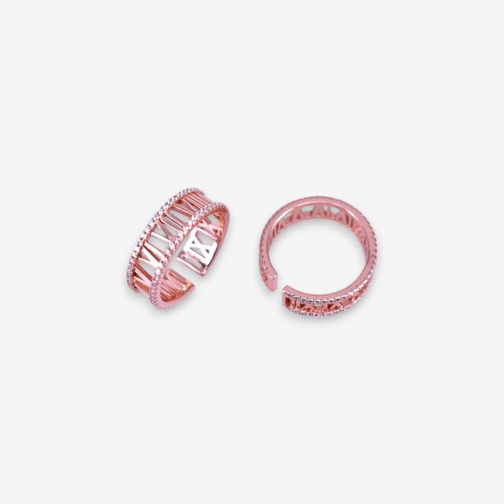 Anello Donna Roma in Argento 925 Regolabile con zirconi