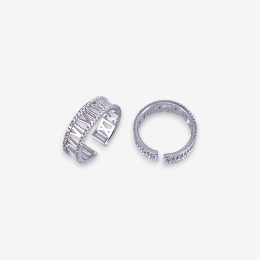 Anello Donna Roma in Argento 925 Regolabile con zirconi