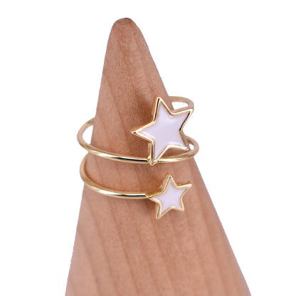 Anello Donna Galassia in Argento 925 Regolabile smaltato