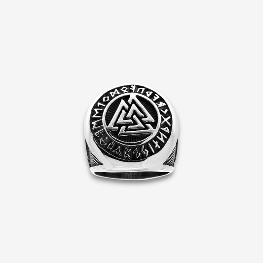 Anello Uomo Chevalier in Acciaio Inox Brunito