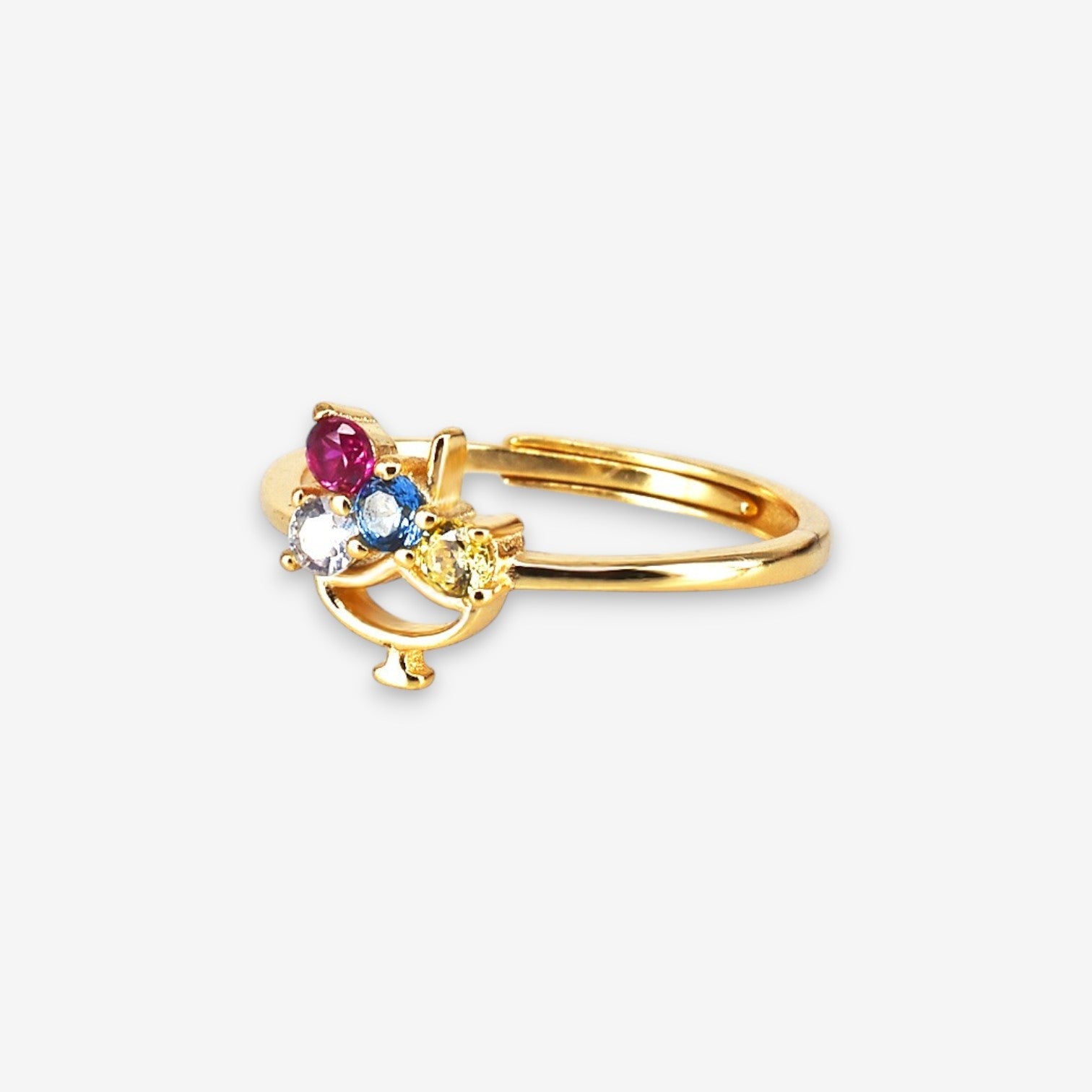 Anello Donna Ice Cream in Argento 925 Regolabile con zirconi