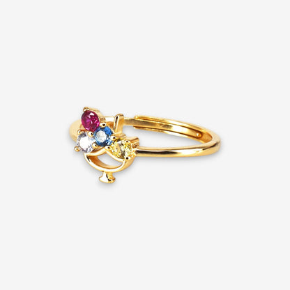 Anello Donna Ice Cream in Argento 925 Regolabile con zirconi