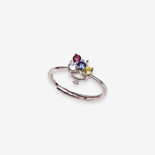 Anello Donna Ice Cream in Argento 925 Regolabile con zirconi