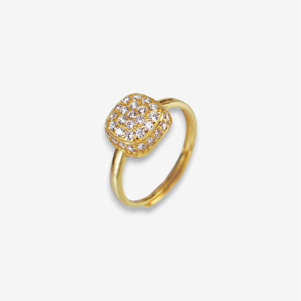 Anello Donna in Argento 925 a pave con zirconi