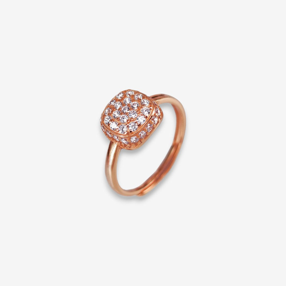 Anello Donna in Argento 925 a pave con zirconi