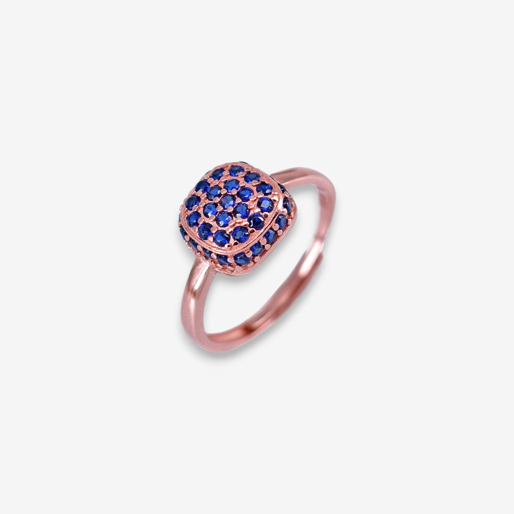 Anello Donna in Argento 925 a pave con zirconi