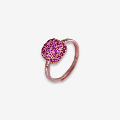 Anello Donna in Argento 925 a pave con zirconi