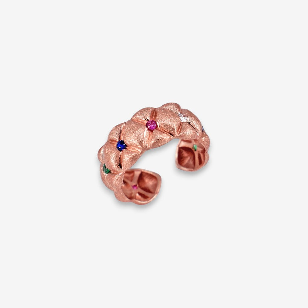 Anello Donna in Argento 925 satinato con zirconi