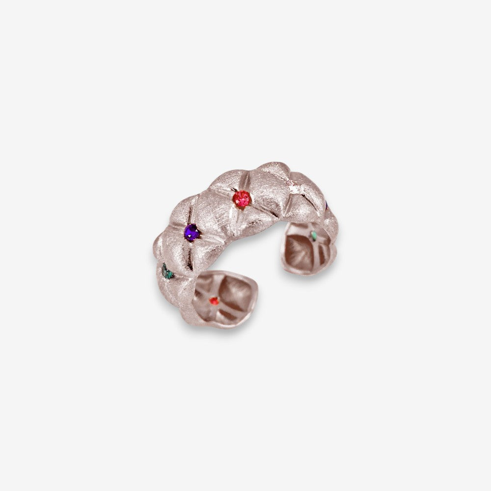 Anello Donna in Argento 925 satinato con zirconi