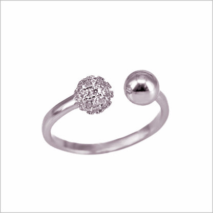 Anello Donna Pave in Argento 925 con zirconi