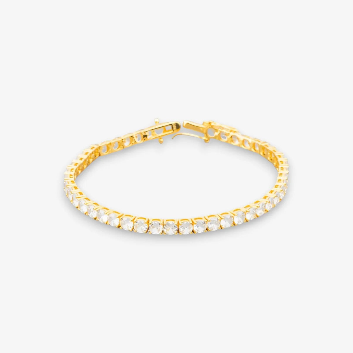 Bracciale Tennis Donna in Argento 925 Bianco Oro