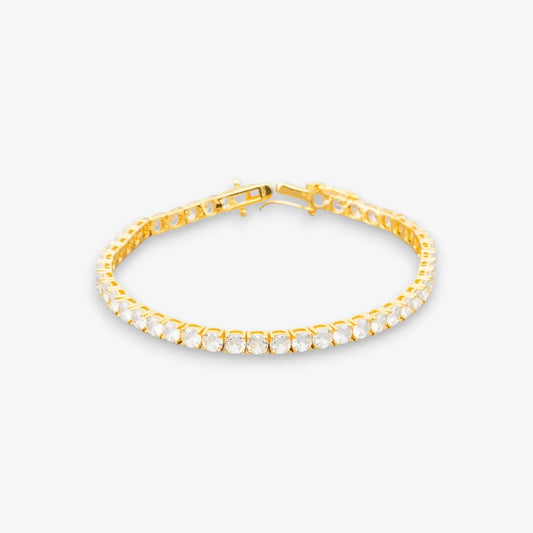 Bracciale Tennis Donna in Argento 925 Bianco Oro