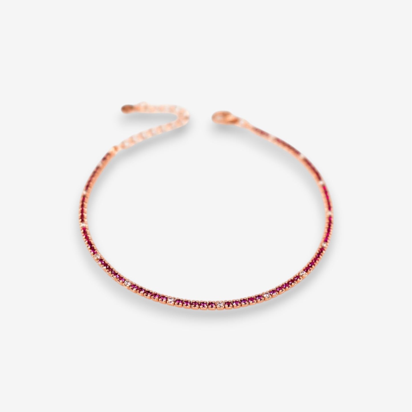 Bracciale Tennis Donna in Argento 925 con zirconi colorati e bianchi