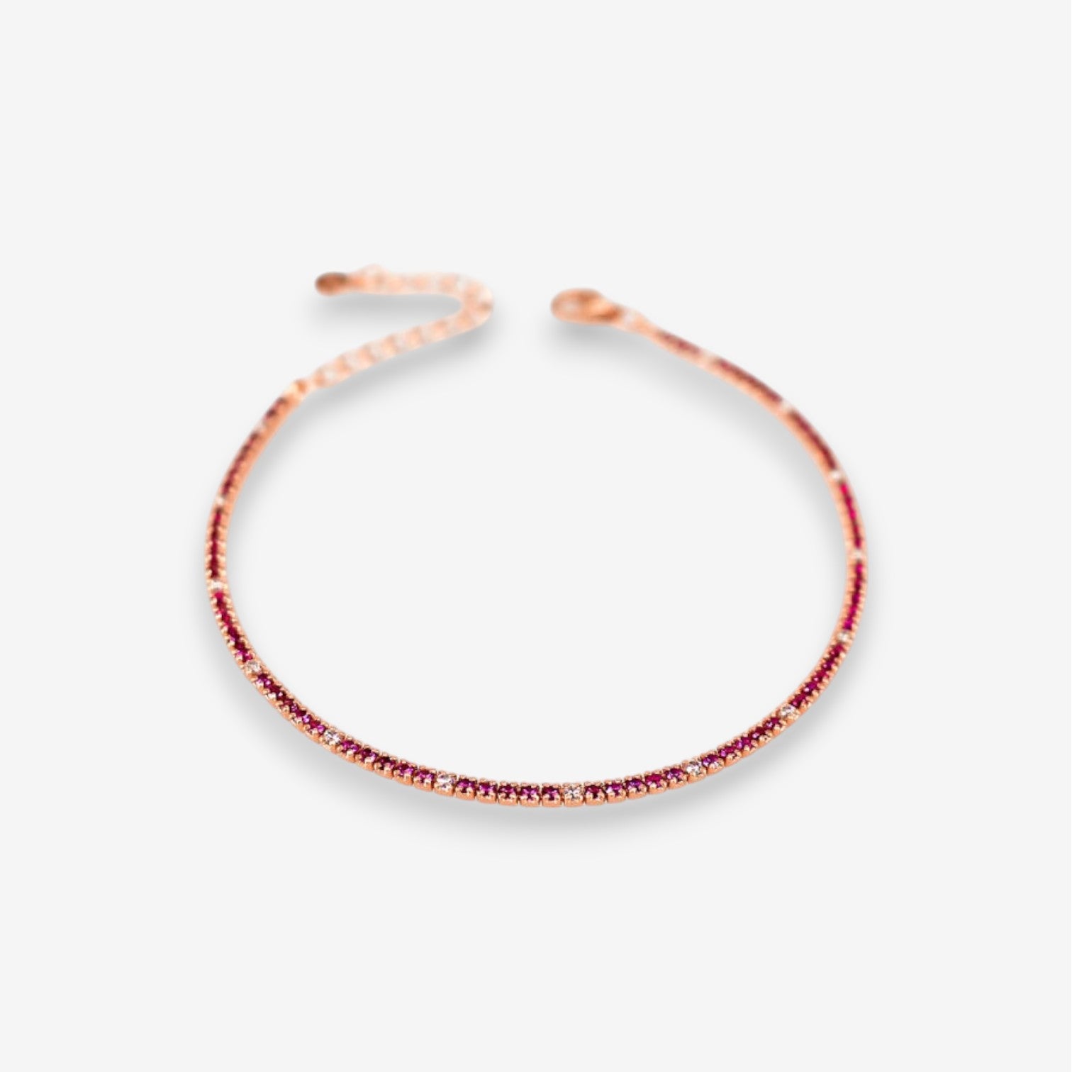 Bracciale Tennis Donna in Argento 925 con zirconi colorati e bianchi