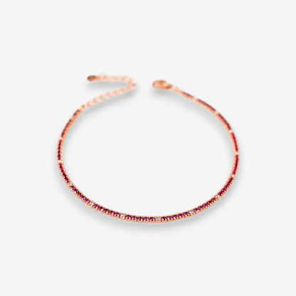Bracciale Tennis Donna in Argento 925 con zirconi colorati e bianchi