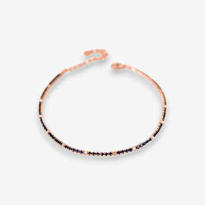 Bracciale Tennis Donna in Argento 925 con zirconi colorati e bianchi