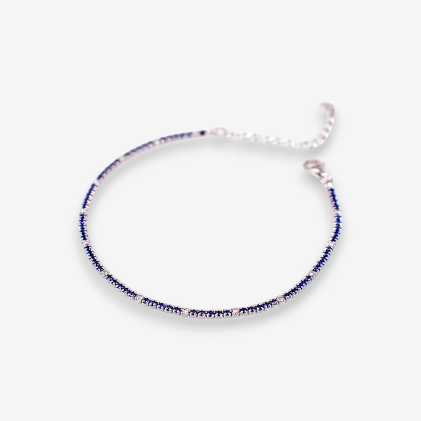 Bracciale Tennis Donna in Argento 925 con zirconi colorati e bianchi