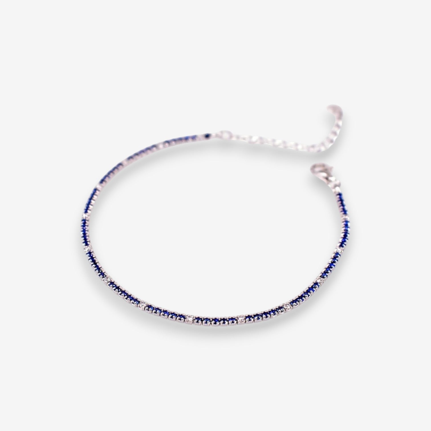 Bracciale Tennis Donna in Argento 925 con zirconi colorati e bianchi