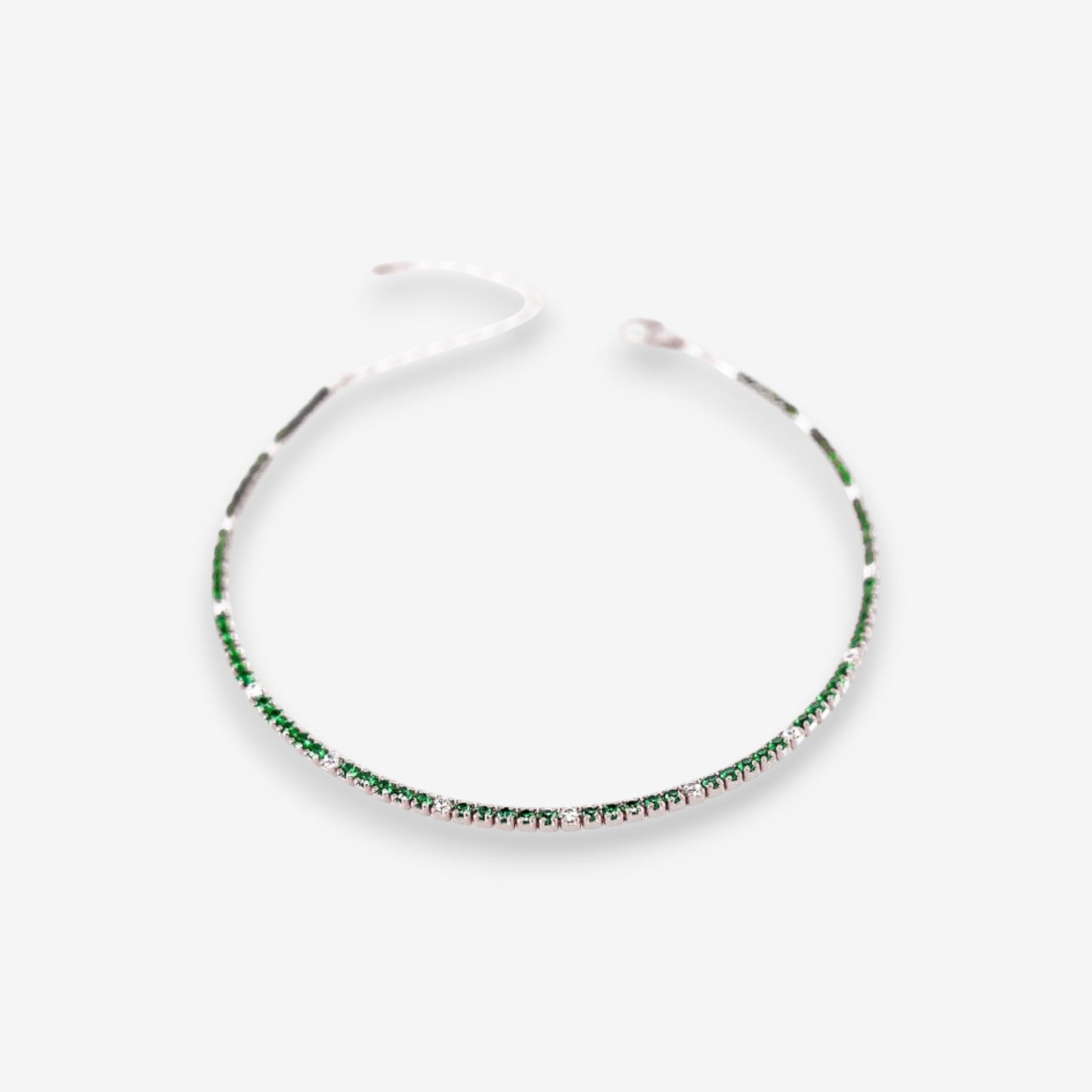 Bracciale Tennis Donna in Argento 925 con zirconi colorati e bianchi