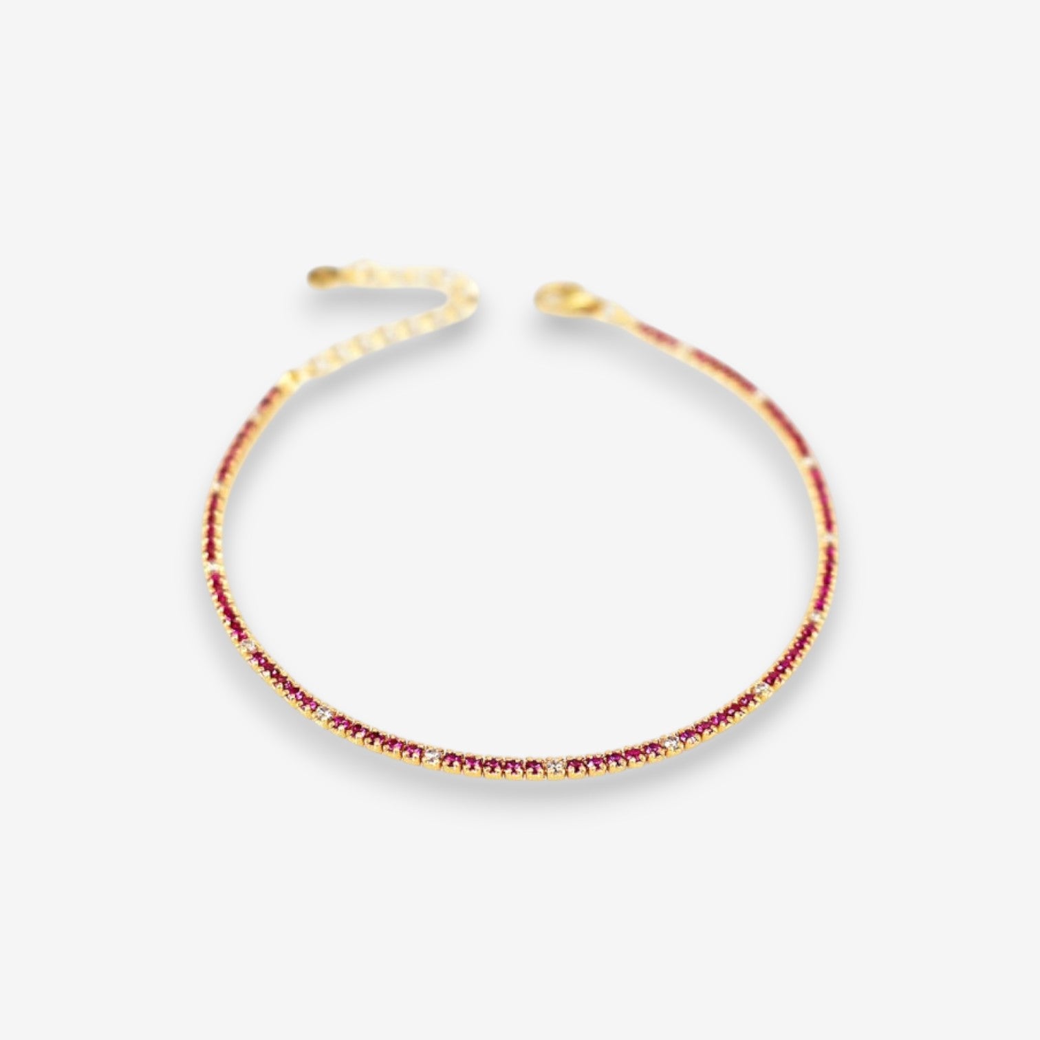 Bracciale Tennis Donna in Argento 925 con zirconi colorati e bianchi