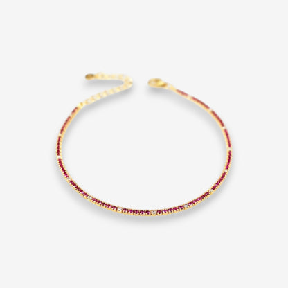 Bracciale Tennis Donna in Argento 925 con zirconi colorati e bianchi