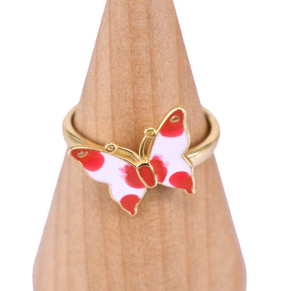 Anello in argento 925 rodiato smaltato con zirconi