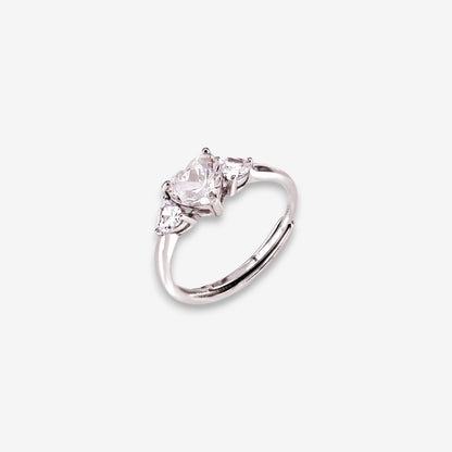 Anello Donna Trilogy in Argento 925 Regolabile con zirconi