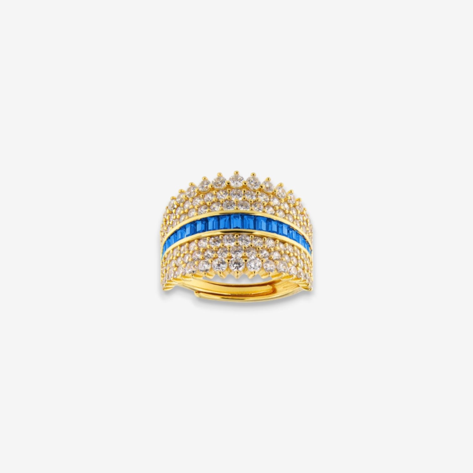 Anello Donna Reina in Argento 925 Regolabile con zirconi