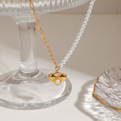 Collana Donna in Acciaio Inox con ciondolo a cuore